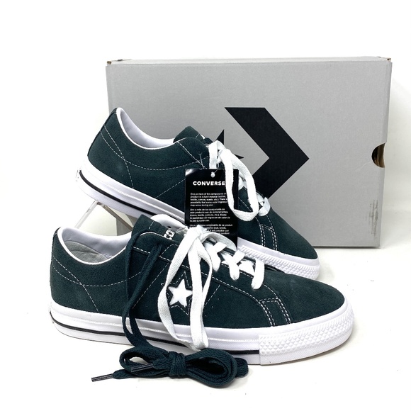 Converse Shoes - Converse Cons One Star Pro OX Low Top Seawood Black Suede Women Sneakers 171977C